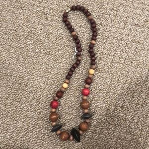 SOLD Wooden bead necklaces